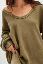 Load image into Gallery viewer, Free People We The Free Coast 2 Coast Thermal/Gothic Olive Cross Dye