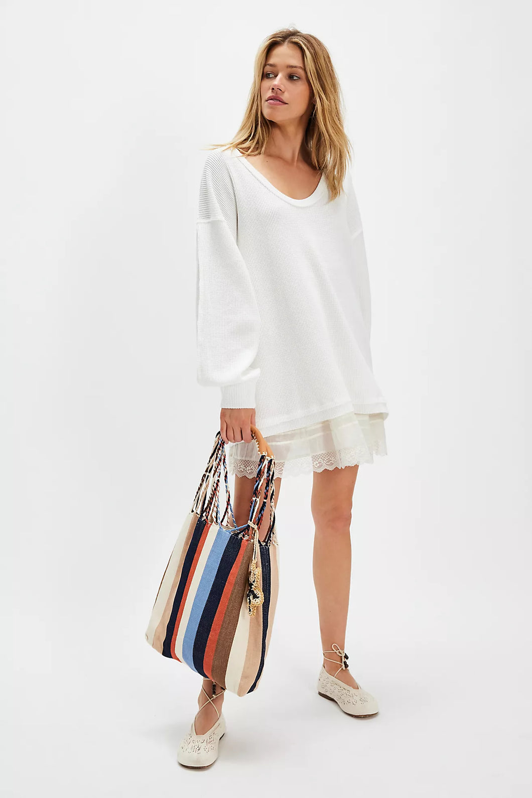 Free People We The Free Coast 2 Coast Thermal/Ivory