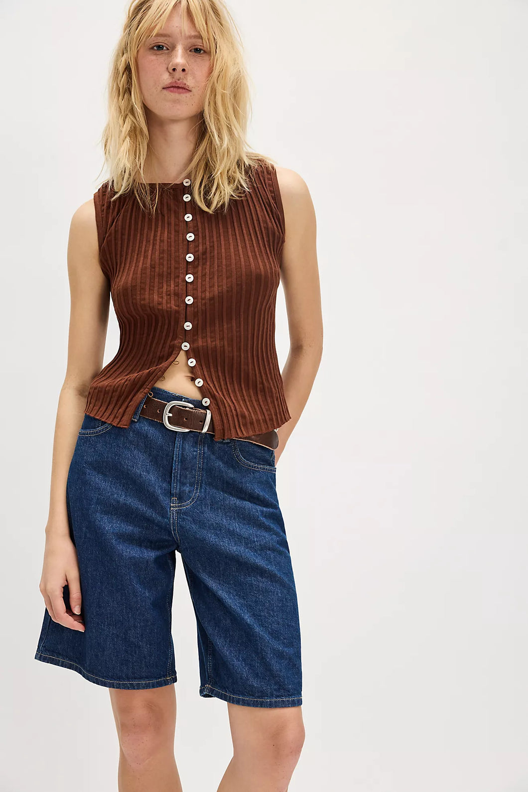 Free People Tilly Vest/Honey Bronze