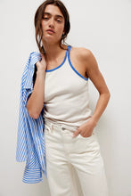 Load image into Gallery viewer, Free People We The Free Only 1 Solid Ringer Tank/Ivory Combo