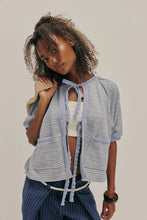 Load image into Gallery viewer, Free People Tropic Sweatshirt/Baby Blue Combo