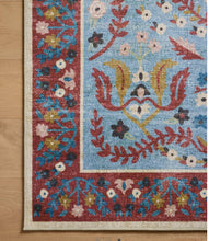 Load image into Gallery viewer, Rifle Paper X Loloi Canopy Collection Edie Printed Rug/Red Blue