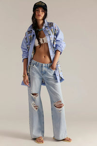 Free PeopleWe The Free Tennessee Low-Rise Boyfriend Jeans/Infigo Ruin