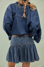 Load image into Gallery viewer, Free People We The Free Roselle Denim Mini Skirt/High Tide