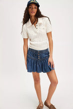 Load image into Gallery viewer, Free People We The Free Roselle Denim Mini Skirt/High Tide