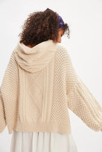 Load image into Gallery viewer, Free People Explorer Cable Hoodie/Macadamia