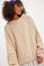 Load image into Gallery viewer, Free People Explorer Cable Hoodie/Macadamia