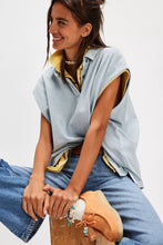 Load image into Gallery viewer, Free People We The Free Keep On Polo/Polar Fog
