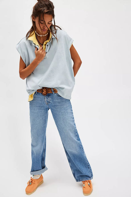 Free People We The Free Keep On Polo/Polar Fog