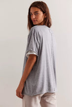 Load image into Gallery viewer, Free People We The Free Nina Tee/Heather Grey