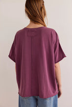 Load image into Gallery viewer, Free People We The Free Nina Tee/Maroon