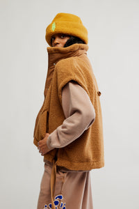 Free People Scout It Out Fleece Vest/Twig