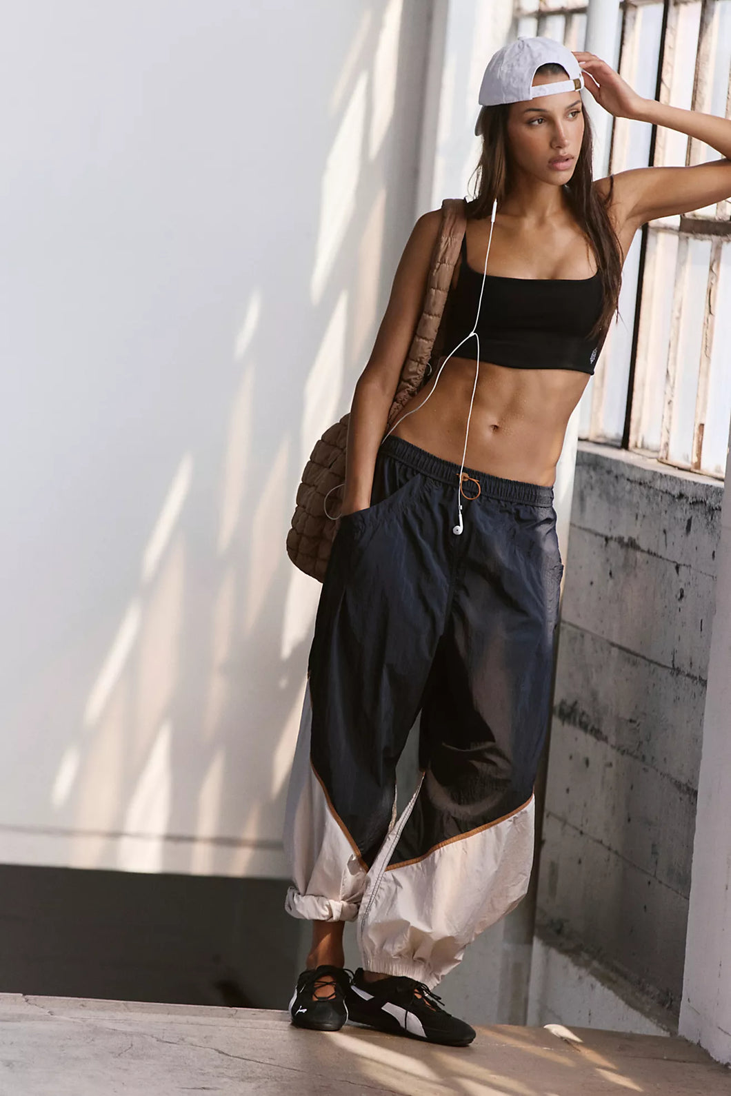 Free People Freeflow Pants/Black Combo