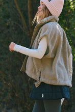 Load image into Gallery viewer, Free People Scout It Out Fleece Vest/Sage Stone