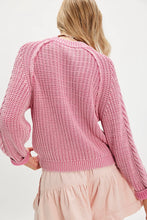 Load image into Gallery viewer, Free People Frankie Cable Sweater/Gumdrop