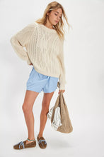 Load image into Gallery viewer, Free People Frankie Cable Sweater Ivory