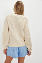 Load image into Gallery viewer, Free People Frankie Cable Sweater Ivory