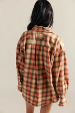 Load image into Gallery viewer, Free People We The Free Ashley Plaid Shirt/Sand Combo - Gia Plaid