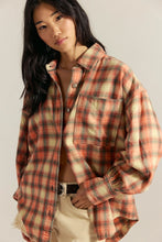 Load image into Gallery viewer, Free People We The Free Ashley Plaid Shirt/Sand Combo - Gia Plaid