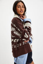 Load image into Gallery viewer, Free People Shelby Cardigan/Chocolate Combo