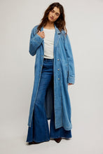 Load image into Gallery viewer, Free People We The Free Monique Indigo Duster/Sunlightblue
