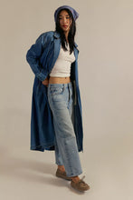 Load image into Gallery viewer, Free People We The Free Monique Indigo Duster/Sunlightblue