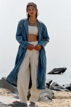 Load image into Gallery viewer, Free People We The Free Monique Indigo Duster/Sunlightblue