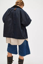 Load image into Gallery viewer, Free People We The Free Cori Waxed Jacket/Darkest Sapphire