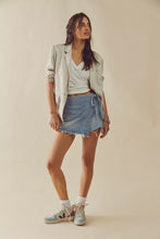 Load image into Gallery viewer, Free People We The Free Emmy Denim Skort/Light Blue Wash