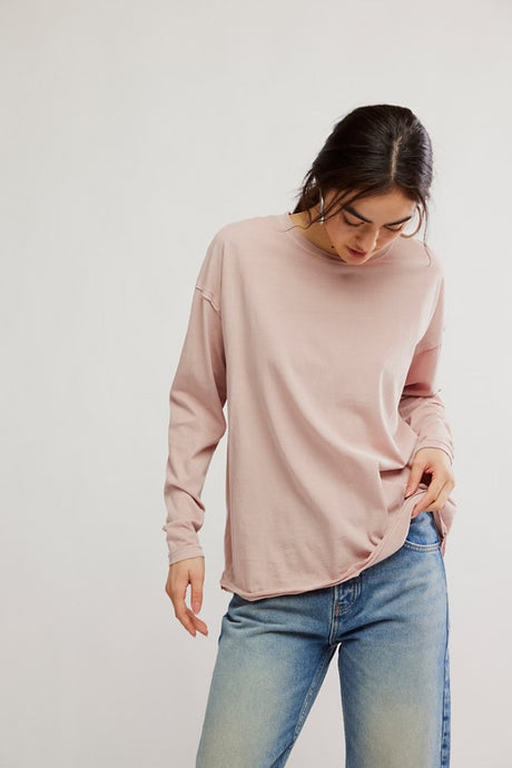 Free People We The Free Nina Long-Sleeve Tee/Cashmere