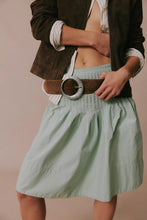 Load image into Gallery viewer, Free People Peyton Pintuck Midi Skirt/Sea Sage