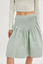 Load image into Gallery viewer, Free People Peyton Pintuck Midi Skirt/Sea Sage
