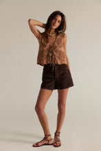 Load image into Gallery viewer, Free People We The Free Tippi Vegan Suede Shorts/Chicory Coffee