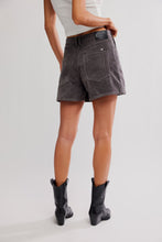 Load image into Gallery viewer, Free People We The Free Tippi Vegan Suede Shorts/Dark Grey