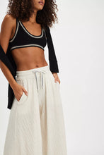 Load image into Gallery viewer, Free People Wait A Minute Wide-Leg Lounge Pants/ Oatmeal Heather