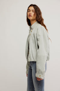 Free People Nimbus Suede Jacket/Grey