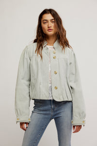 Free People Nimbus Suede Jacket/Grey