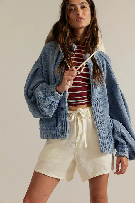 Free People We The Free Cute In This Cardi/Dusty Blue