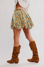 Load image into Gallery viewer, Free People FP One Third Charm Printed Mini Skirt/Green Combo