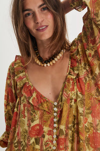 Free People Garden Wonders Maxi Dress/Retro Combo