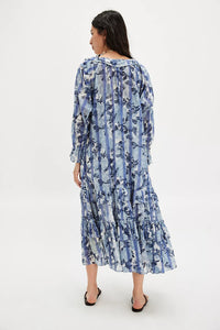 Free People Garden Wonders Maxi Dress/Blue Combo