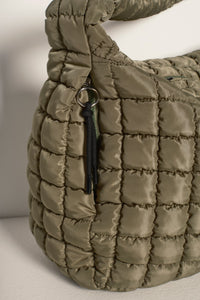 Free People Quilted Carryall Bag/Seagrass