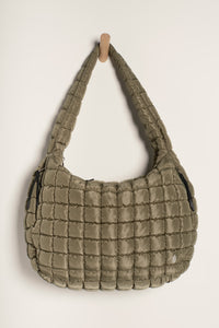 Free People Quilted Carryall Bag/Seagrass