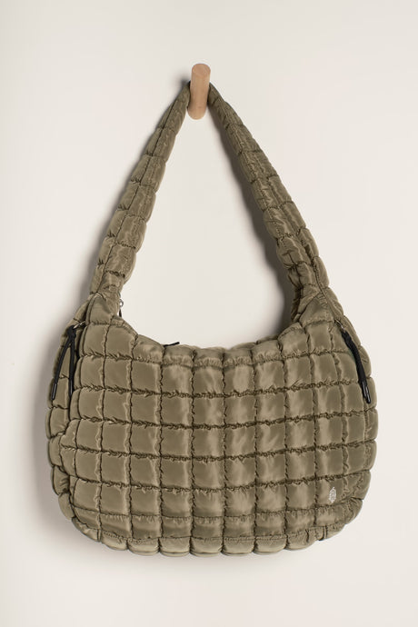 Free People Quilted Carryall Bag/Seagrass