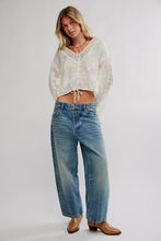Load image into Gallery viewer, Free People Sweet Love Blouse/Egret