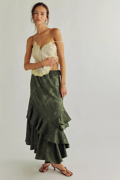 Free People Autumn Promenade Maxi Skirt /Adventurer