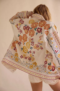 Free People We The Free Avery Embellished Jacket /Pearled Ivory