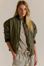 Load image into Gallery viewer, Free People We The Free Jax Washed Bomber/Olive