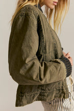 Load image into Gallery viewer, Free People We The Free Jax Washed Bomber/Olive