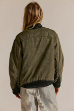 Load image into Gallery viewer, Free People We The Free Jax Washed Bomber/Olive